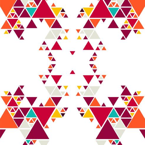 Impression de fond abstrait triangle coloré vecteur