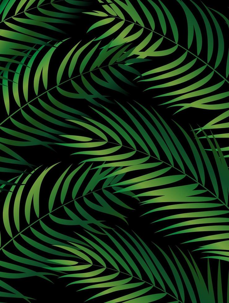 fond de palmier naturel tropical vecteur