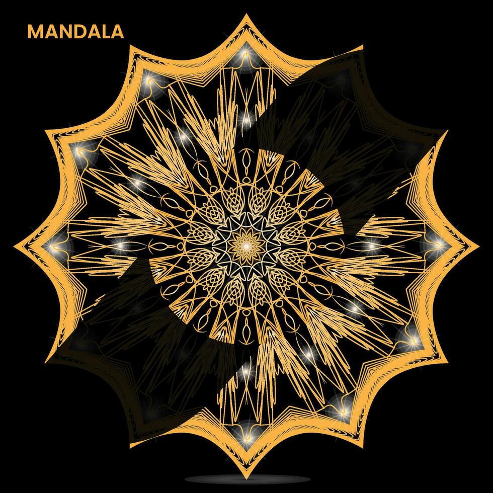 mandala conception pour textile à impression prêt vecteur