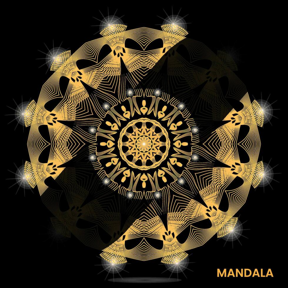 mandala conception pour textile à impression prêt vecteur