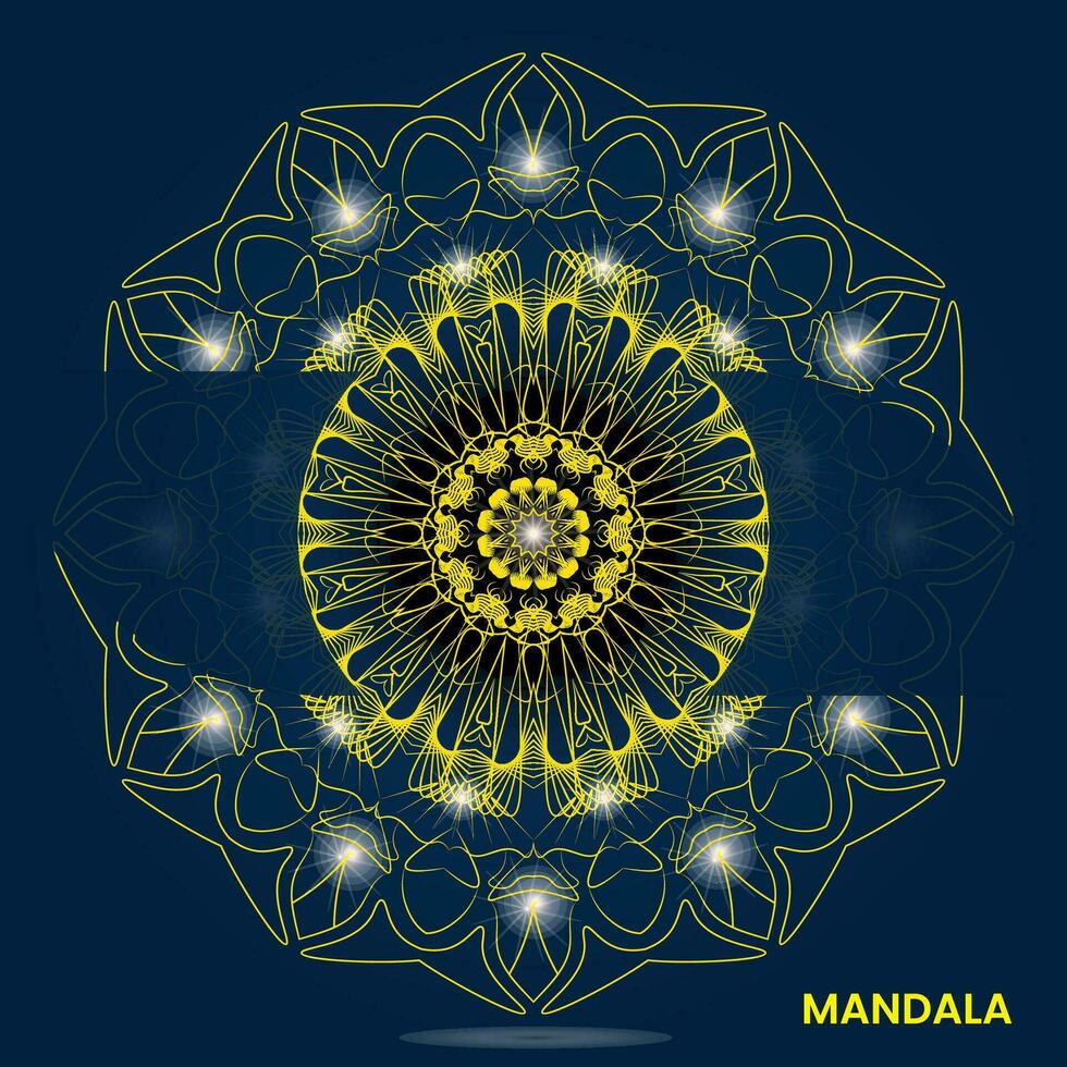 mandala modèle pour textile à impression prêt vecteur