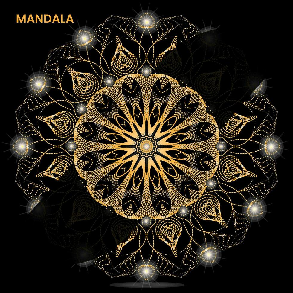 mandala conception pour textile à impression prêt vecteur