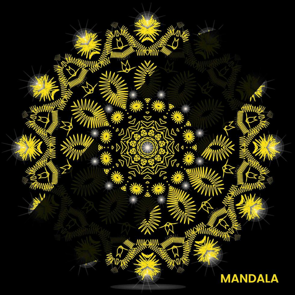 mandala modèle pour textile à impression prêt vecteur