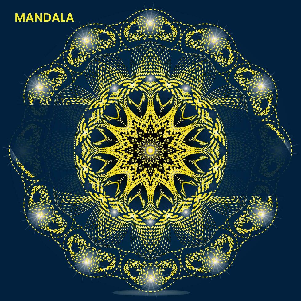 mandala conception pour textile à impression prêt vecteur