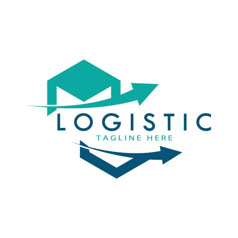 logistique logo icône illustration vecteur conception distribution symbole livraison de marchandises économie finance