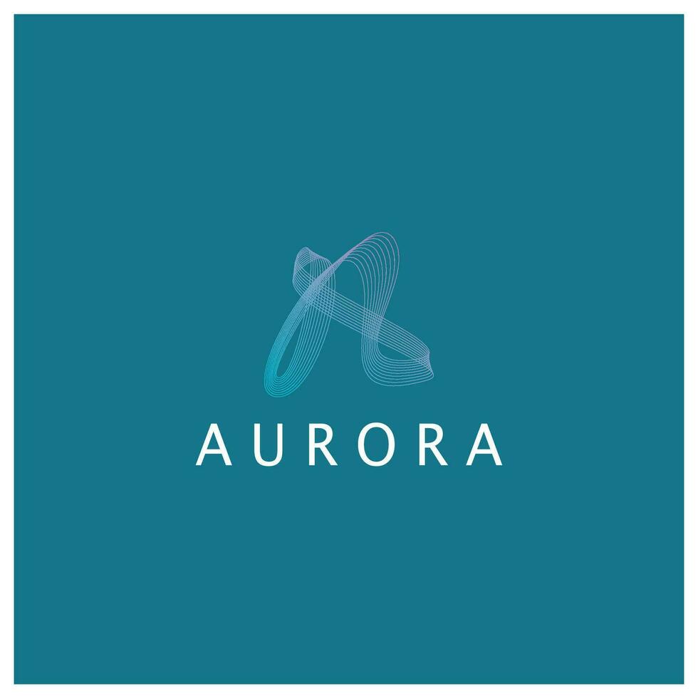 modèle de vecteur d'illustration d'icône de conception de logo d'aurore