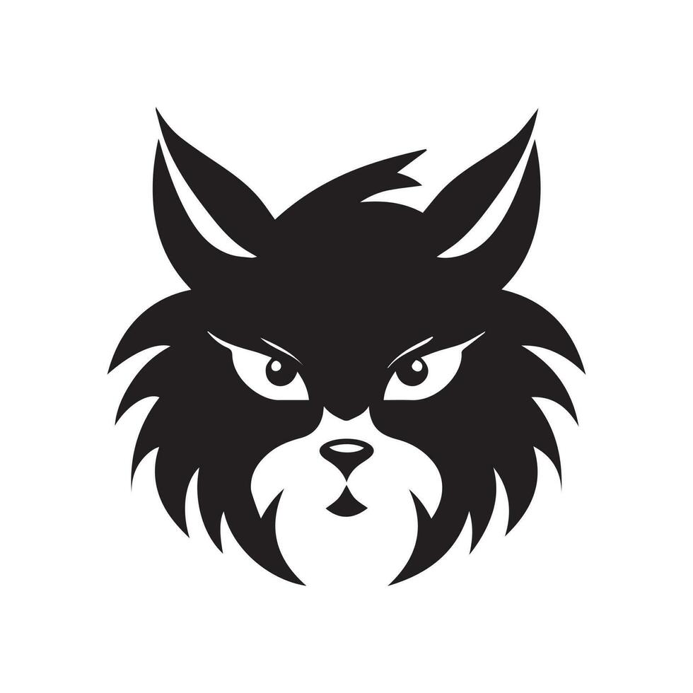 chat logo, chat vecteur
