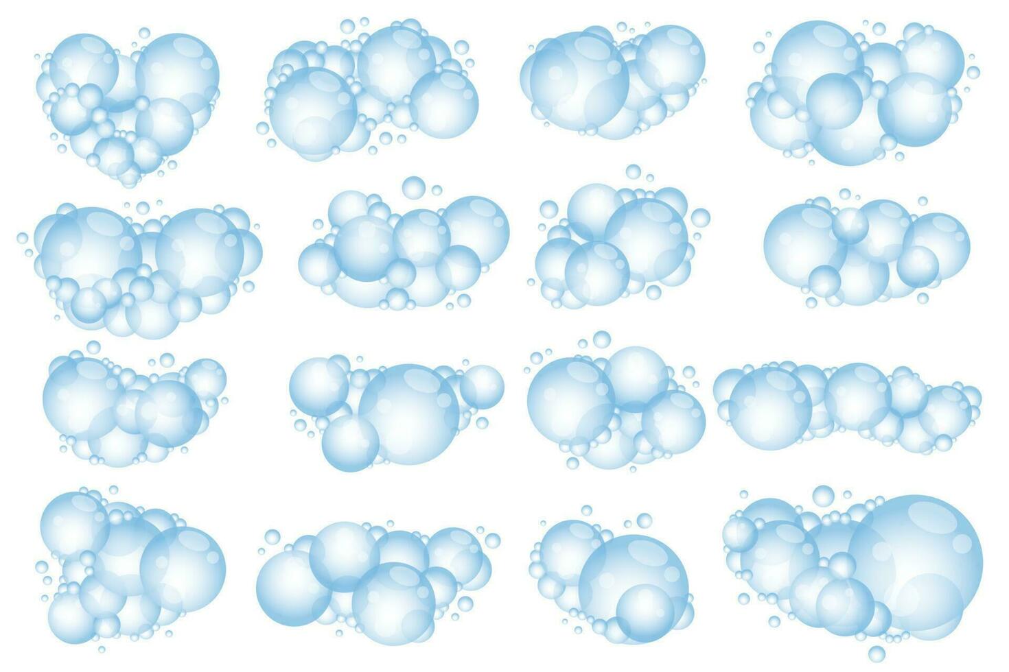 savon mousse bulles. dessin animé une baignoire mousse de shampooing. vecteur illustration isolé sur blanc Contexte