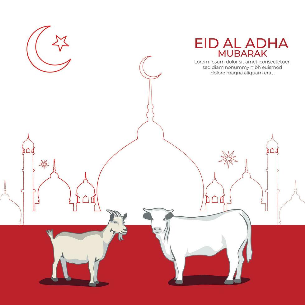 eid mubarak Publier conception - eid mubarak social médias Publier - islamique conception - eid Contexte - eid ul adha, eid Al adha conception vecteur