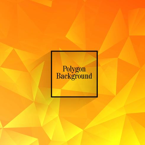 Vecteur de fond abstrait polygone orange