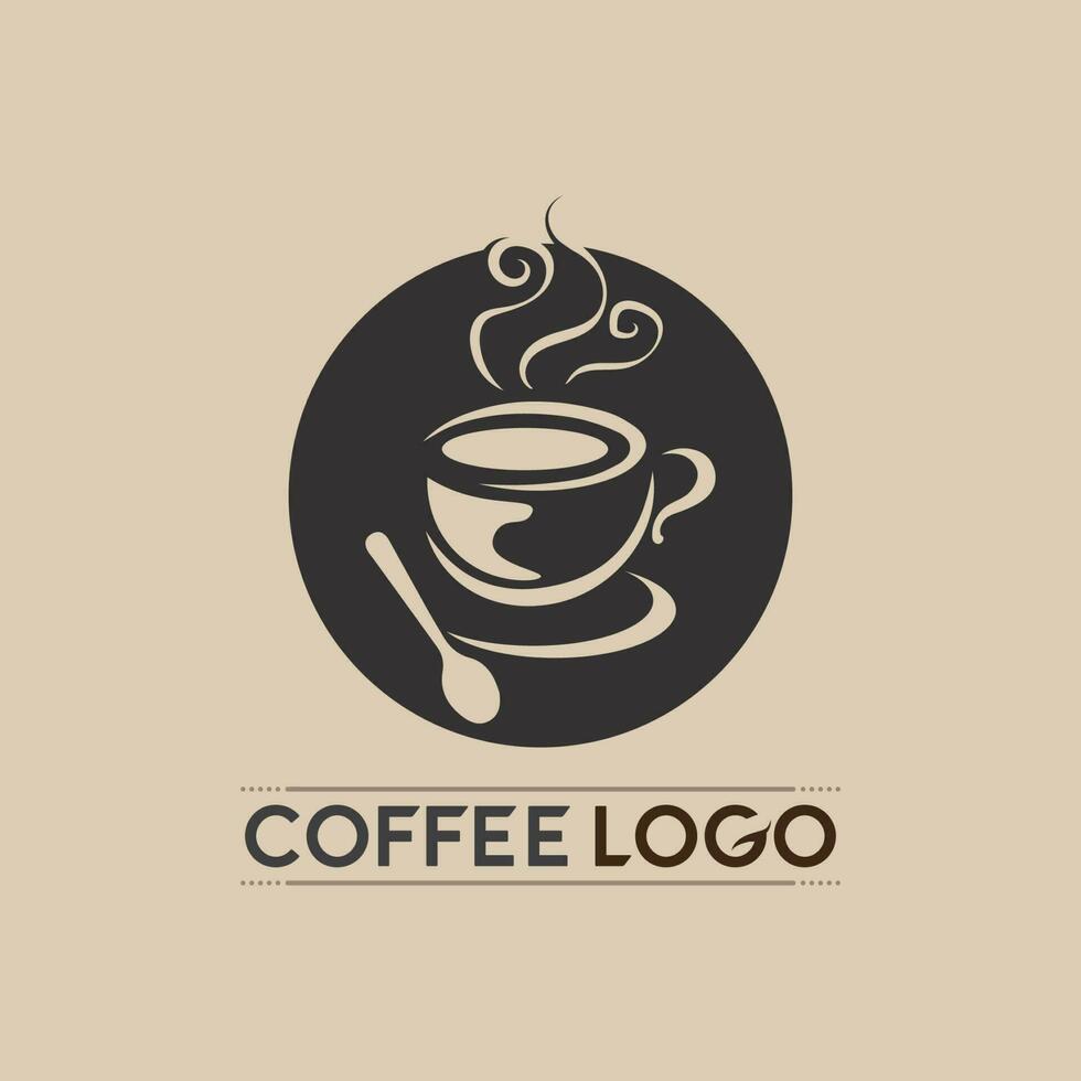 modèle de logo de tasse à café vecteur