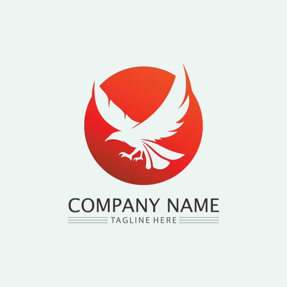 oiseaux et hirondelle conception de logo colombe et vecteur ailes d'animaux et oiseau volant