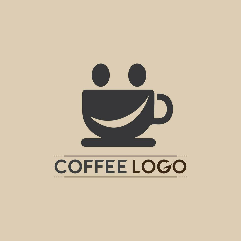 modèle de logo de tasse à café vecteur