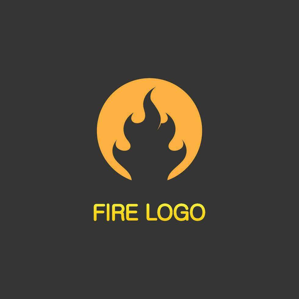 logo et icône de feu, énergie de conception d'illustration de flamme de vecteur d'élément enflammé chaud, chaud, avertissement, signe de cuisson, logo, icône, lumière, chaleur de puissance