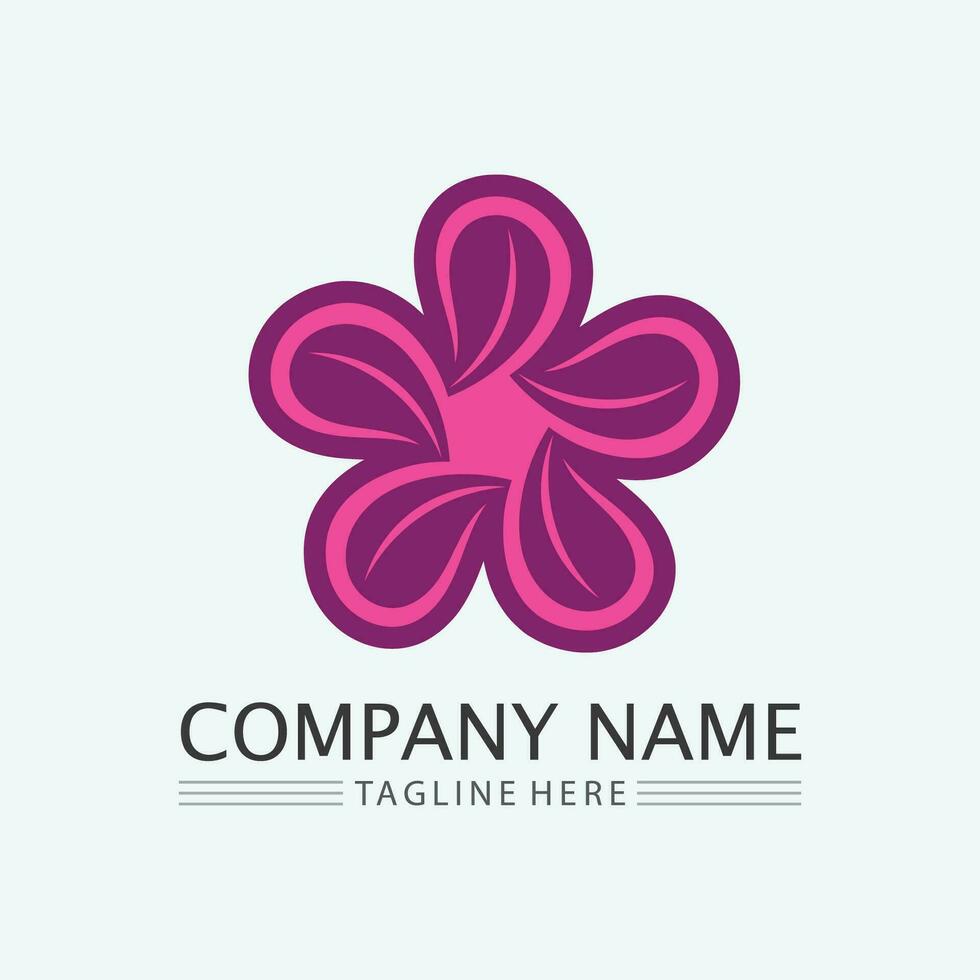 fleur logo. le circulaire logo. logo de le fleur. stylisé fleur. pétales. Facile logo. le marque Nom emblème logo. mandala. logo boutique. logotype pour beauté. logo pour fleur magasin. vecteur