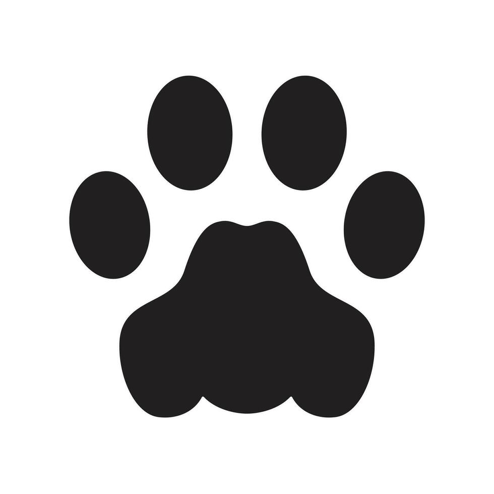 chien patte vecteur empreinte icône logo français bouledogue chat symbole dessin animé signe illustration griffonnage graphique