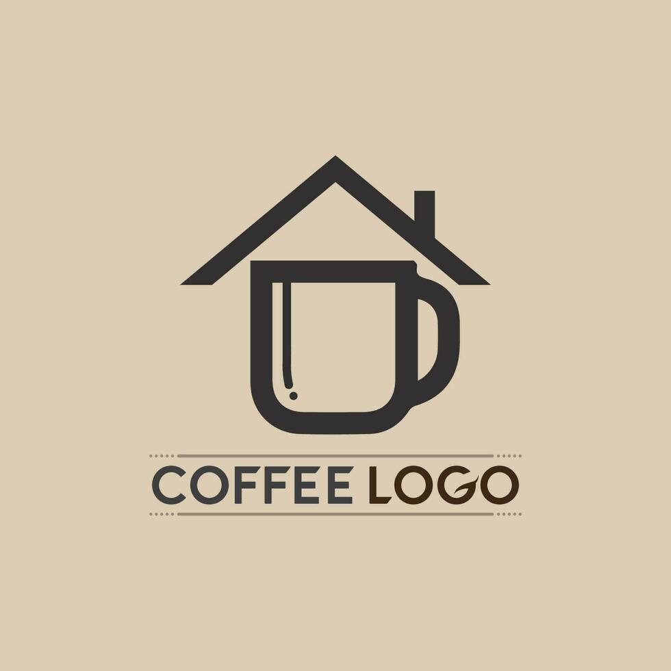 modèle de logo de tasse à café vecteur