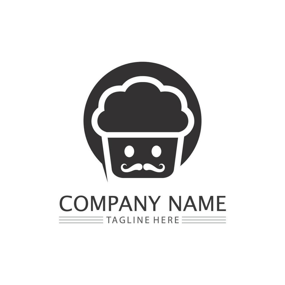 gâteaux et boulangerie icône logo design nourriture vecteur pain vecteur et symbole et icône nourriture