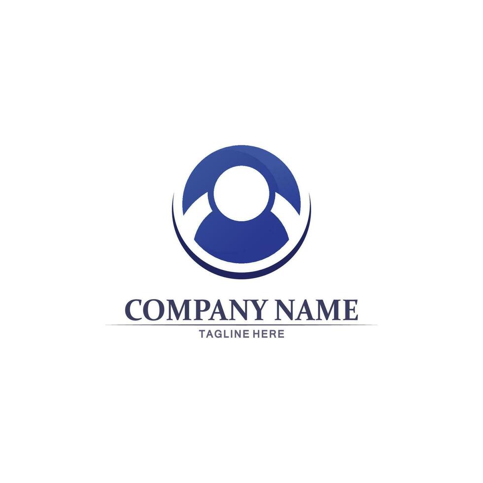 logo de personnes, équipe, succès, travail de personnes, groupe et communauté, vecteur de logo d'entreprise et d'entreprise et soins de conception, icône de la famille logo de réussite