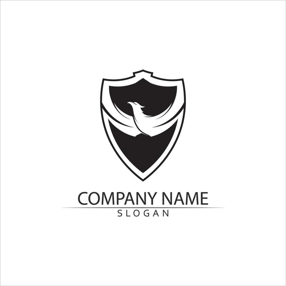 symbole du logo de l'aile noire pour un designer professionnel vecteur