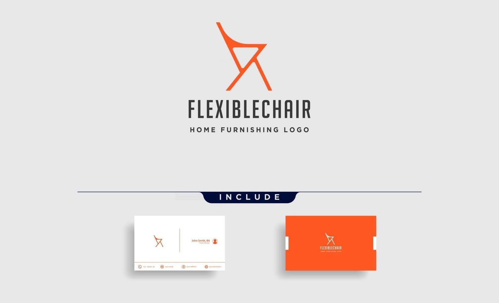 chaise logo design vecteur icône illustration icône élément isolé