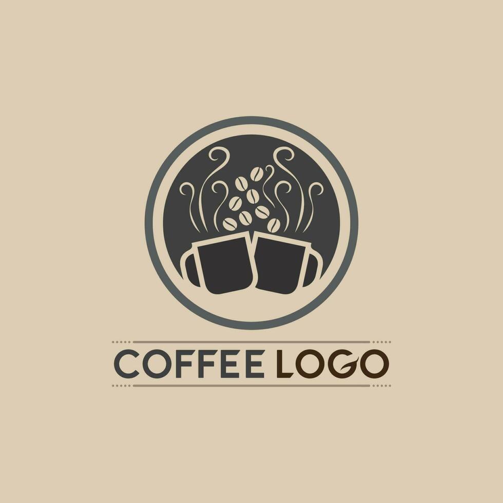 modèle de logo de tasse à café vecteur