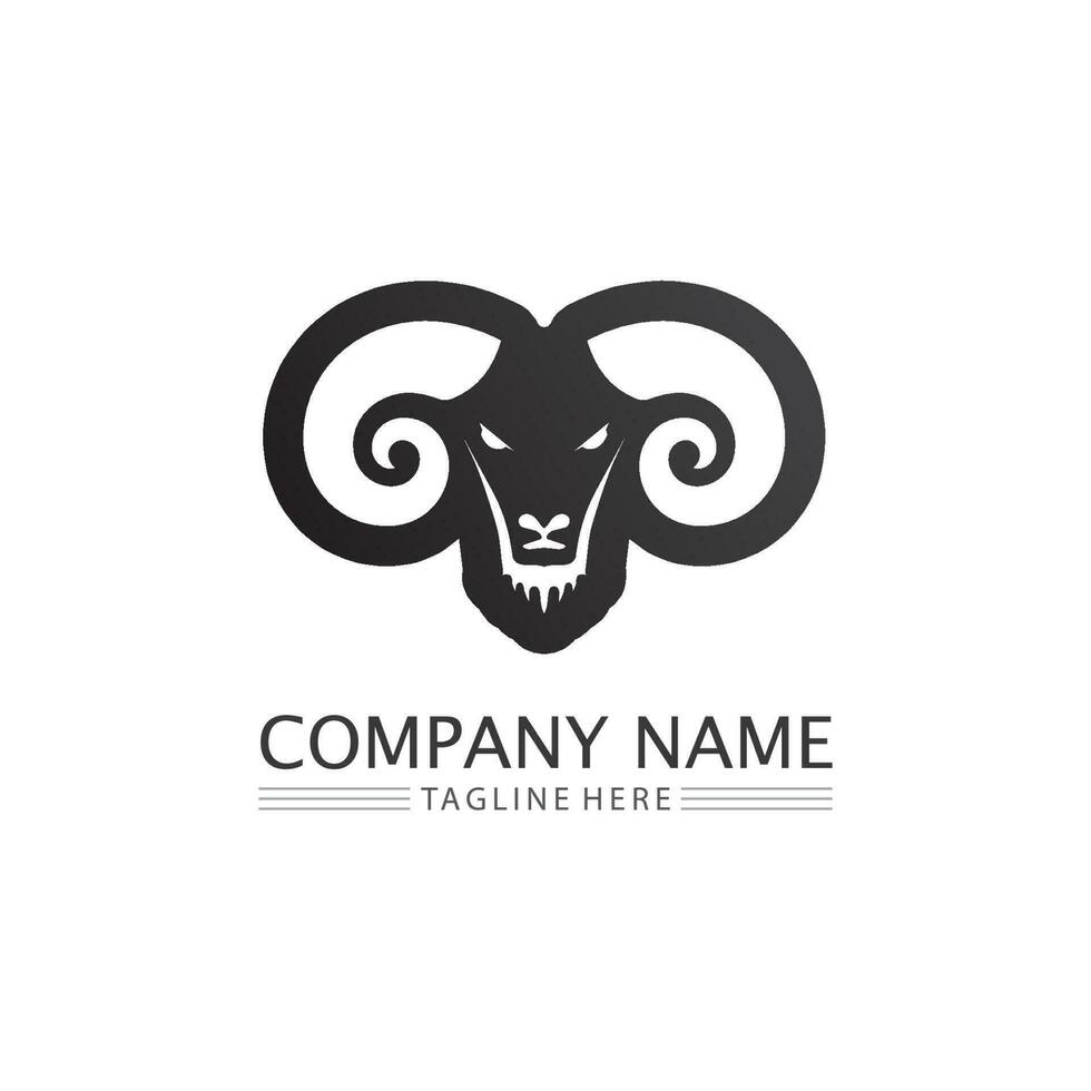 taureau buffle tête vache animal mascotte logo design vecteur pour sport corne buffle animal mammifères tête logo sauvage matador