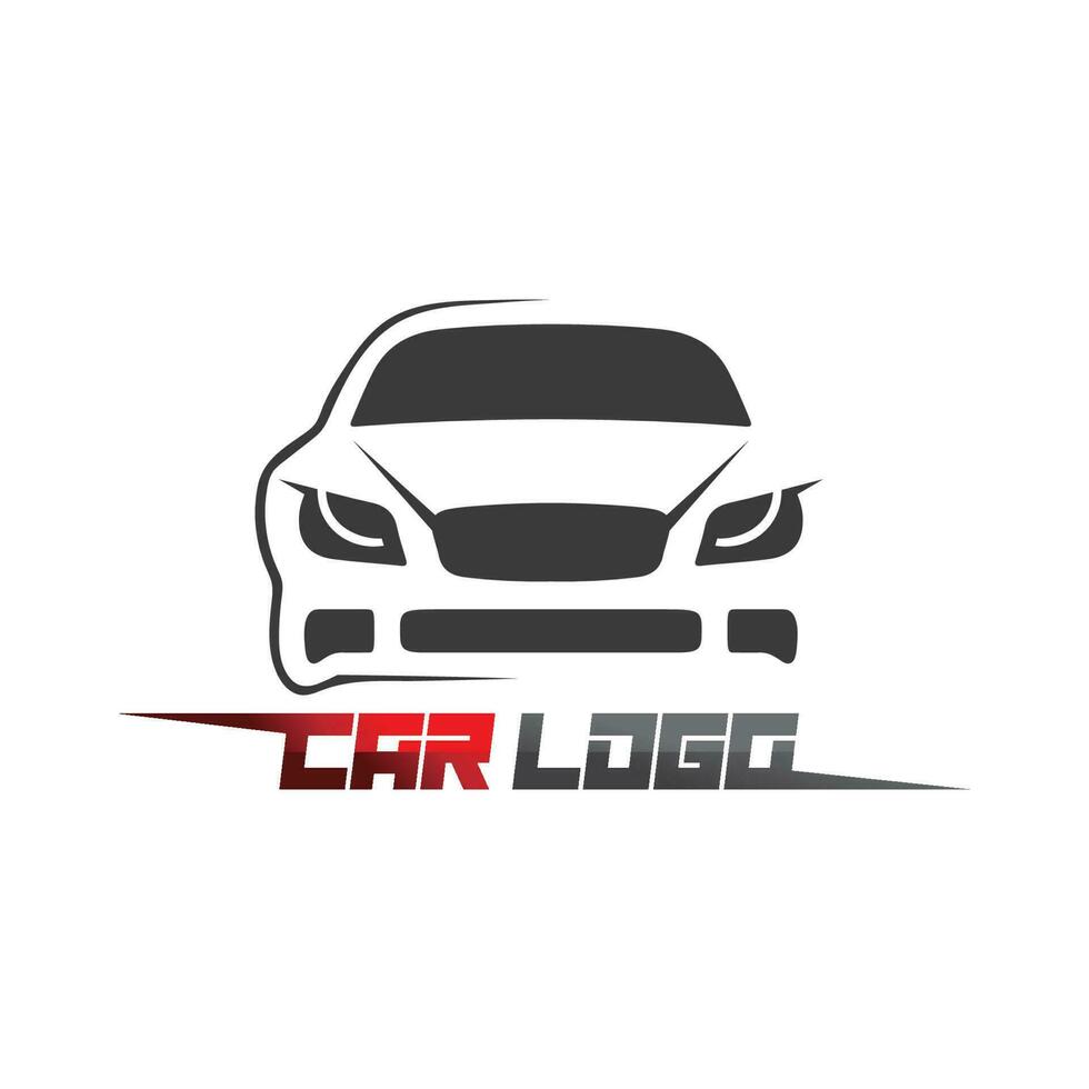 création de logo de voiture automatique avec l'icône de véhicule de voiture de sport concept silhouette.vector modèle de conception d'illustration. vecteur