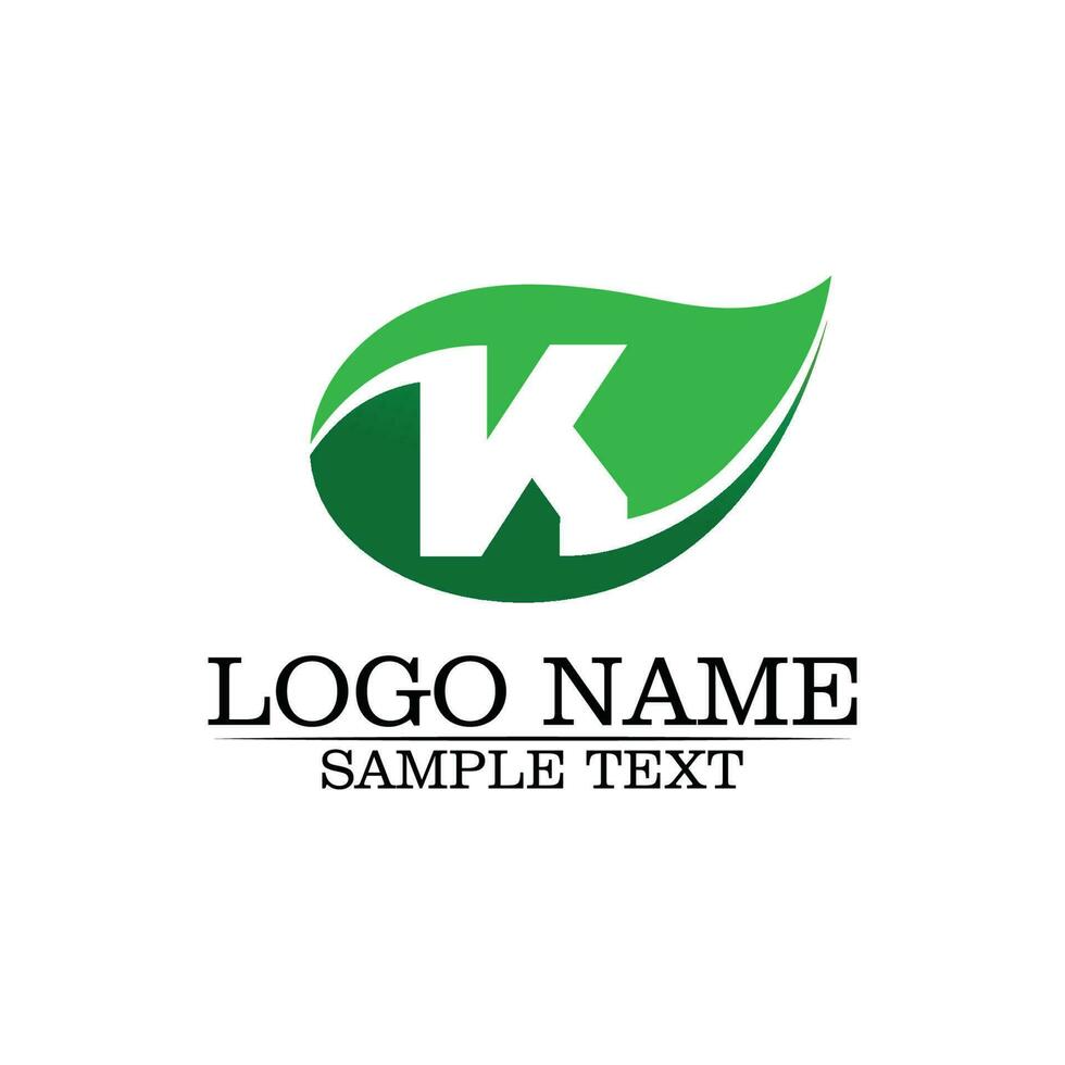 k lettre k logo design et vecteur