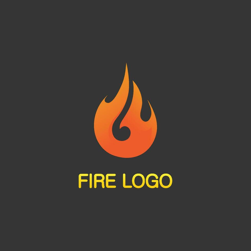 logo et icône de feu, énergie de conception d'illustration de flamme de vecteur d'élément enflammé chaud, chaud, avertissement, signe de cuisson, logo, icône, lumière, chaleur de puissance