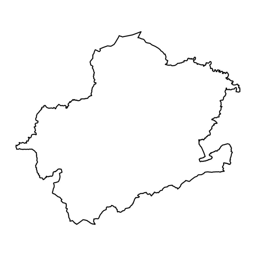 district de Montgomeryshire carte, district de Pays de Galles. vecteur illustration.