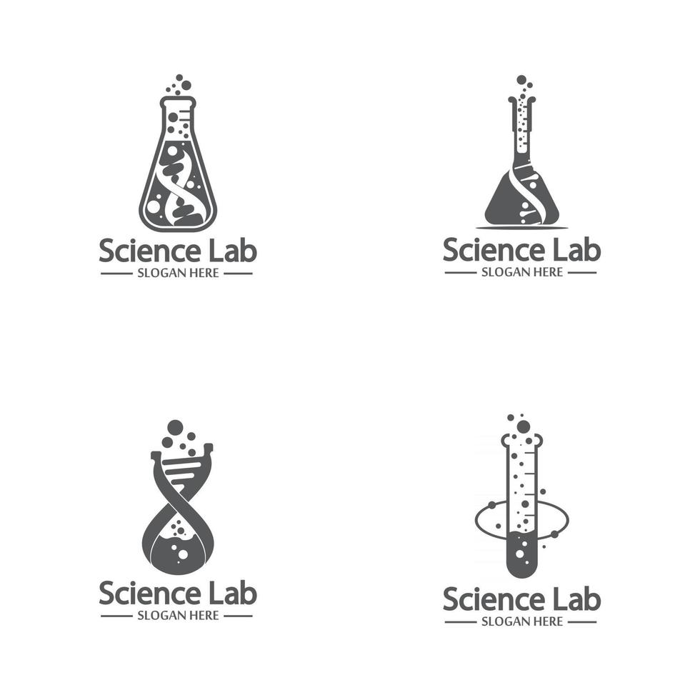 logo de laboratoire et vecteur de symbole