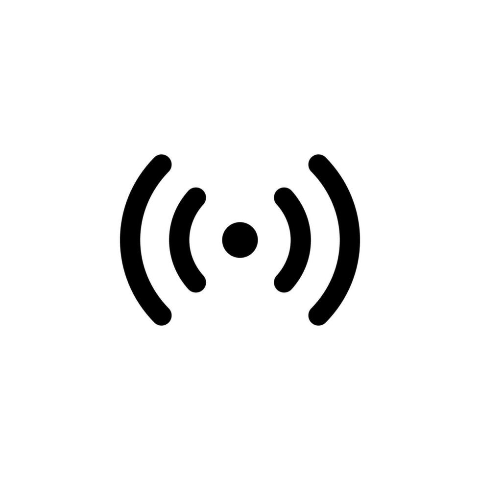 Wifi icône isolé sur blanc Contexte vecteur