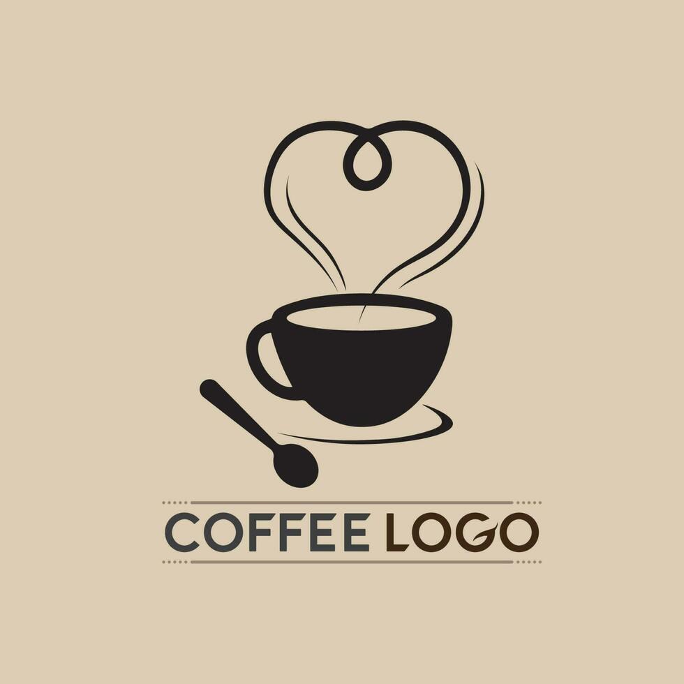 modèle de logo de tasse à café vecteur