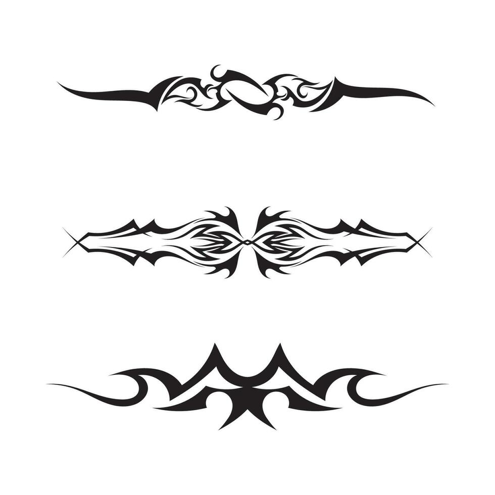 tatouage ethnique tribal icône vector illustration design logo
