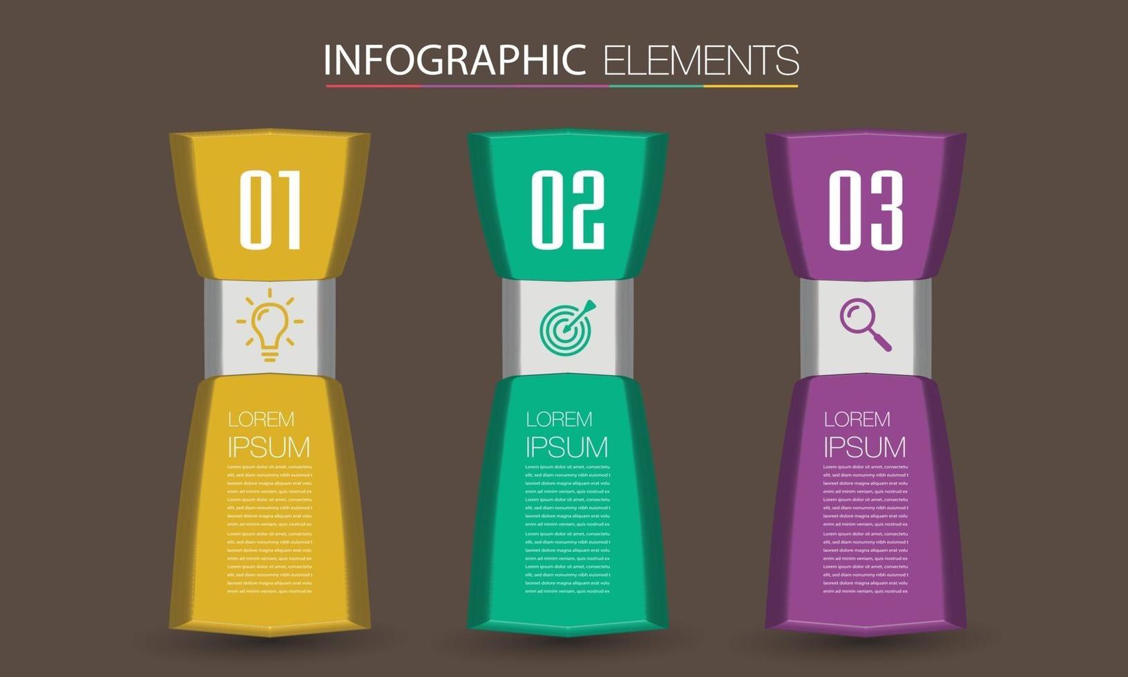 infographie de bannière de modèle de zone de texte moderne vecteur