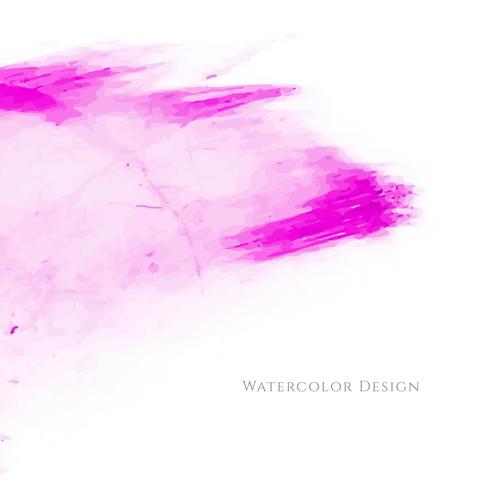 Dessin abstrait aquarelle rose vecteur