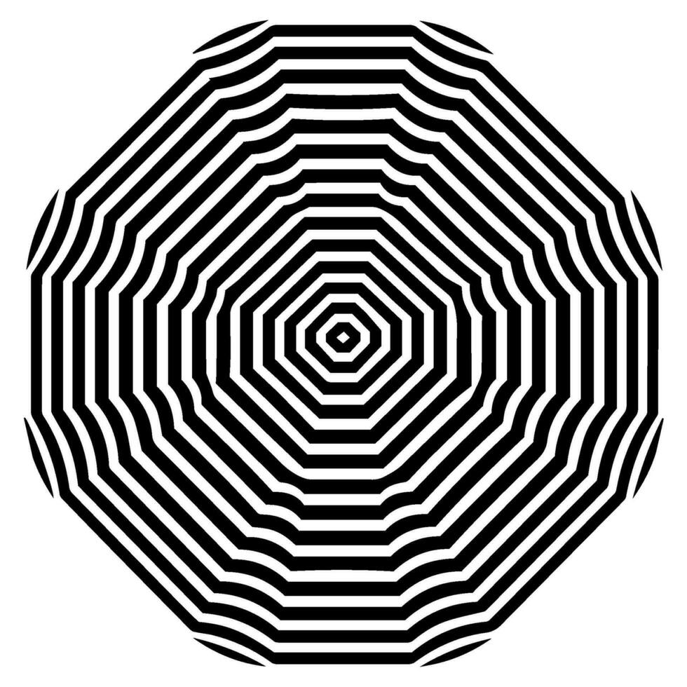 géométrique illusion abstrait graphique conception vecteur