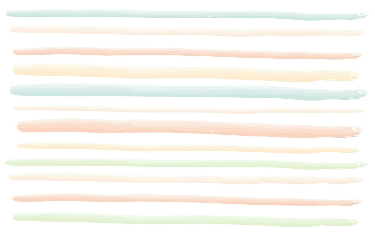 main tiré rayé modèle, rose, Orange et vert girly Bande sans couture arrière-plan, puéril pastel brosse coups. vecteur grunge rayures, mignonne bébé pinceau ligne toile de fond