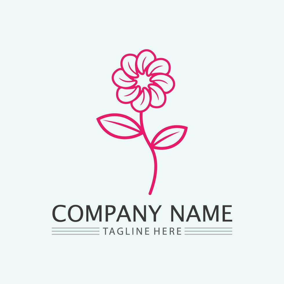 vecteur de conception de fleurs pour spa, boutique, salon de beauté, esthéticienne, boutique, cours de yoga, hôtel et complexe