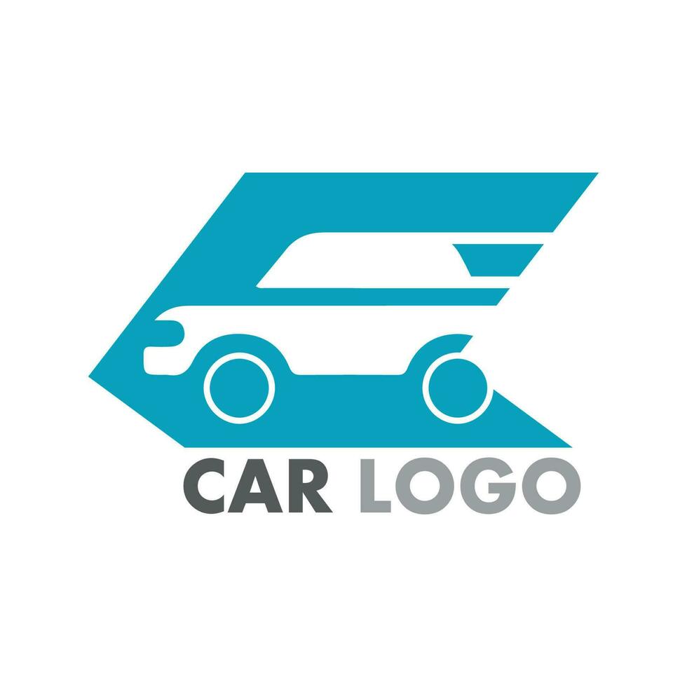 création de logo de voiture automatique avec l'icône de véhicule de voiture de sport concept silhouette.vector modèle de conception d'illustration. vecteur