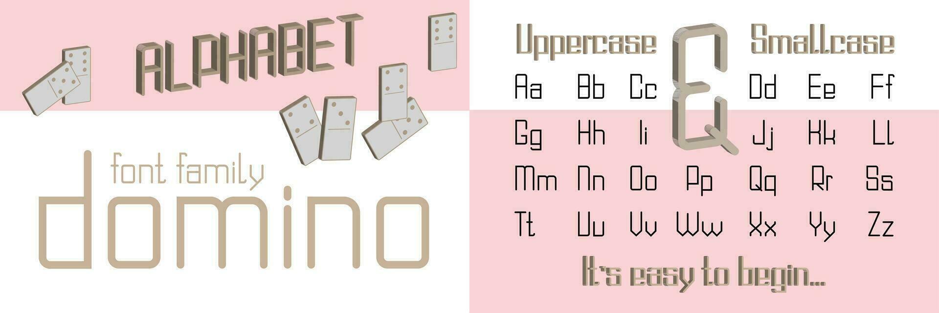 domino style décoratif alphabet, police de caractères. pop art Police de caractère pour slogan graphique imprimer, branché mode, géométrique modèle, ancien affiche vecteur