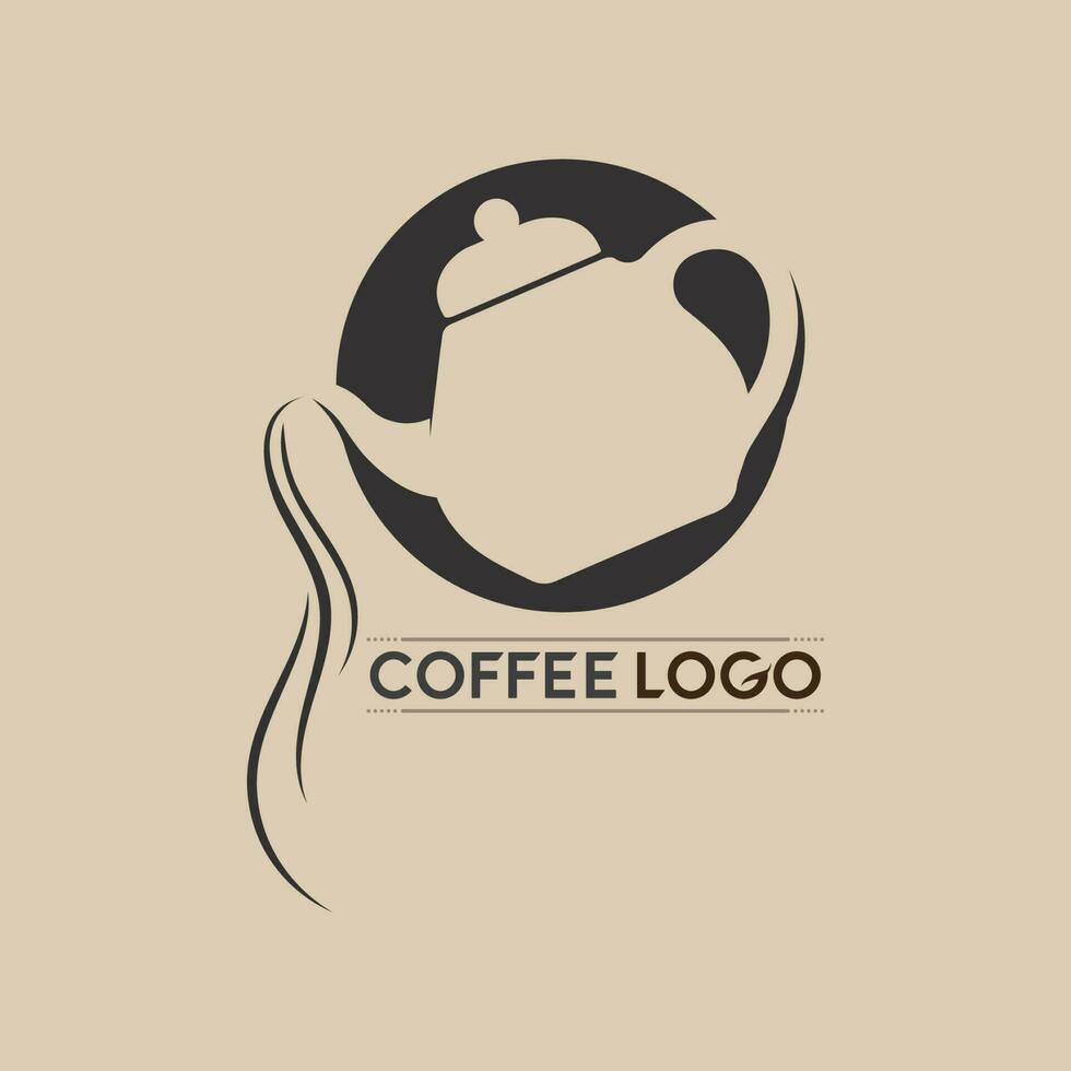 modèle de logo de tasse à café vecteur