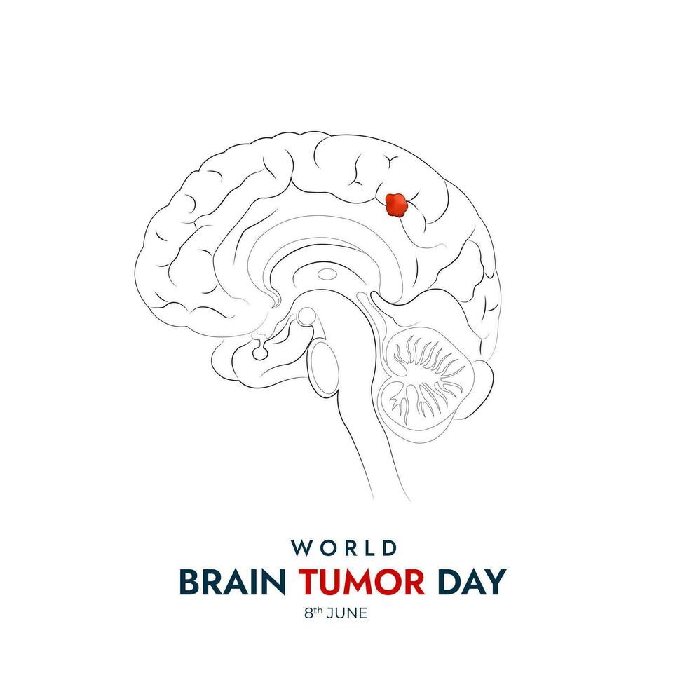 monde cerveau tumeur journée conception pour propager conscience et éduquer gens à propos cerveau tumeurs vecteur