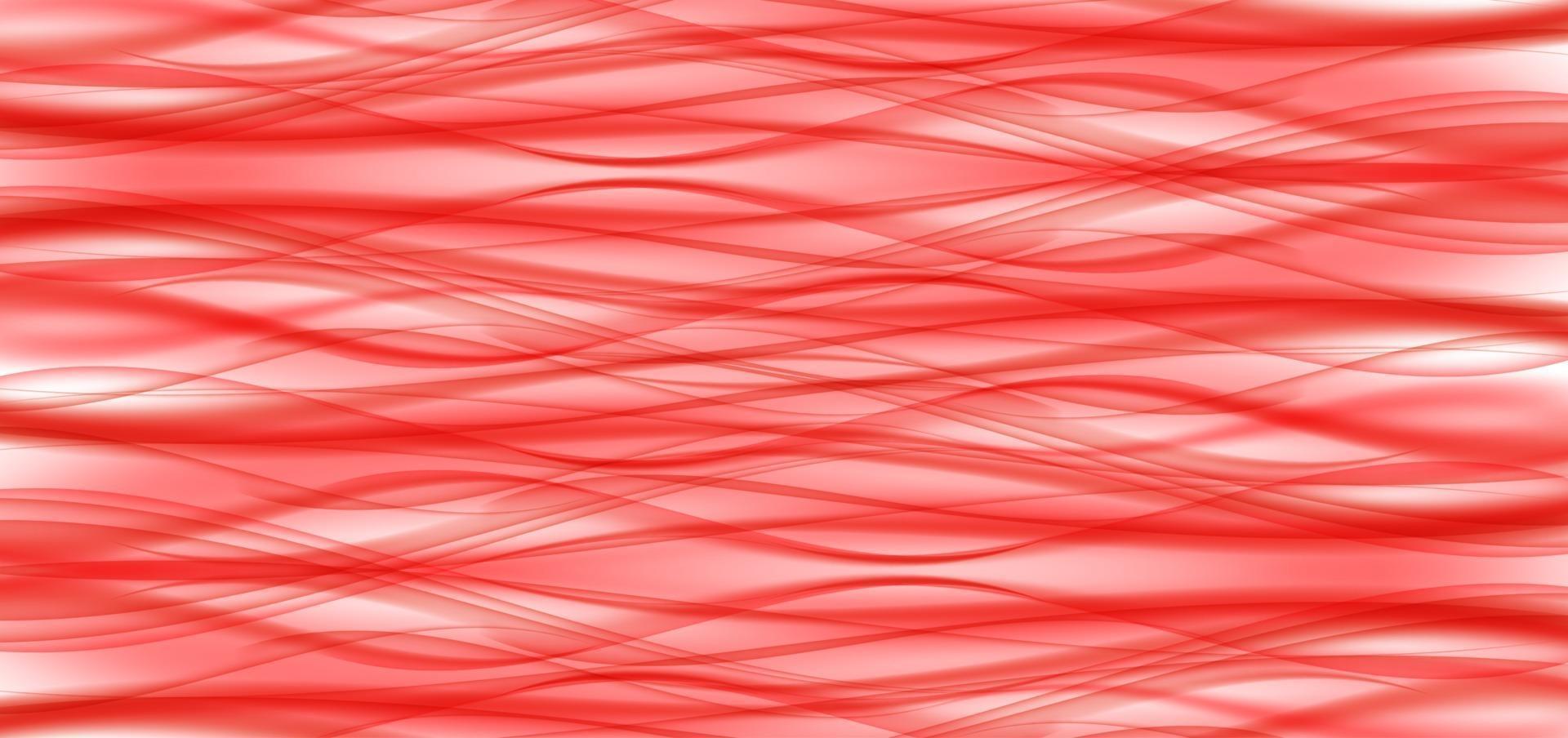 vague rouge abstraite sur fond blanc vecteur