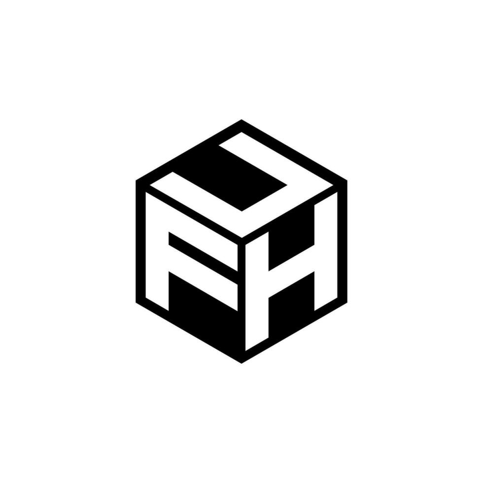 fhu lettre logo conception dans illustration. vecteur logo, calligraphie dessins pour logo, affiche, invitation, etc.