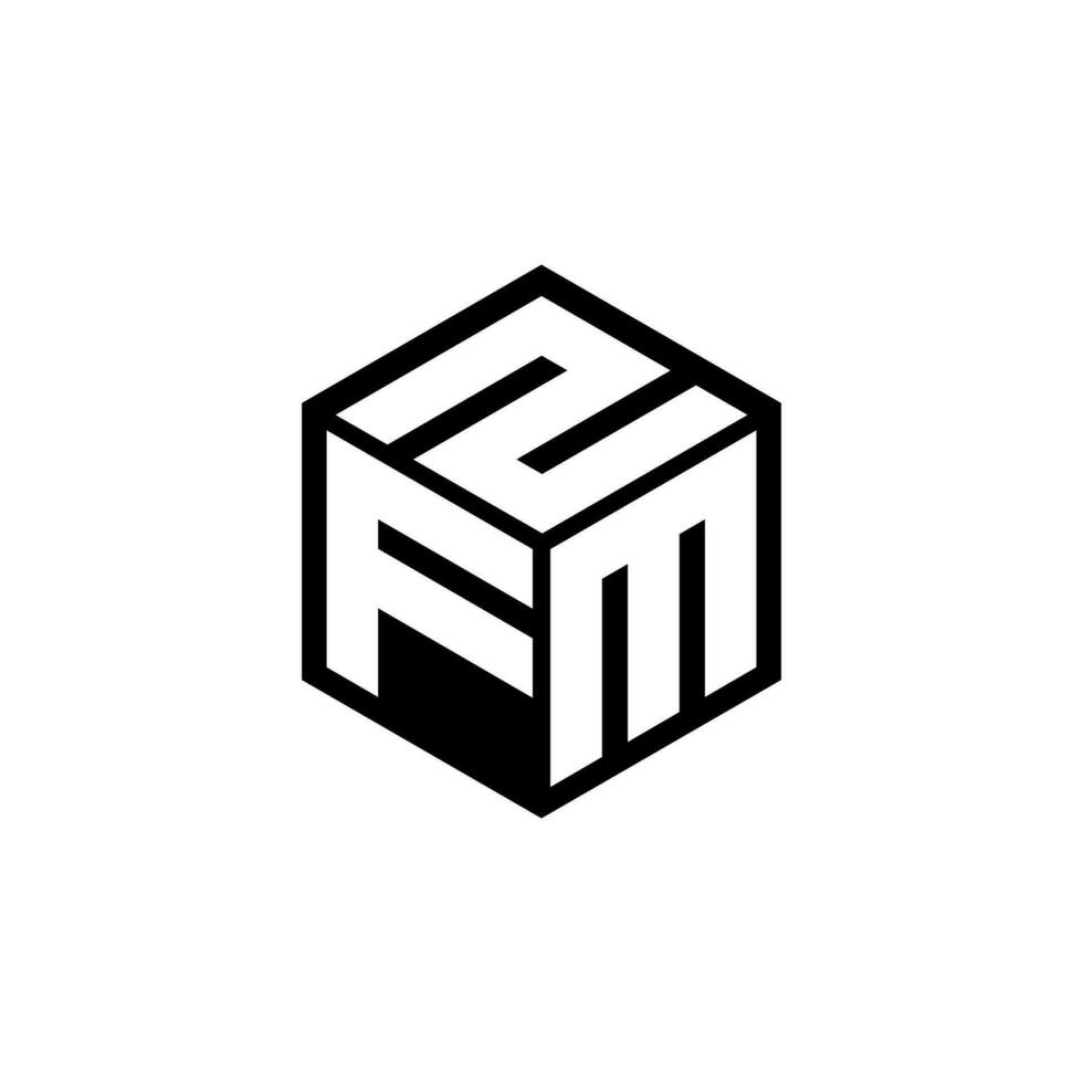 fmz lettre logo conception dans illustration. vecteur logo, calligraphie dessins pour logo, affiche, invitation, etc.