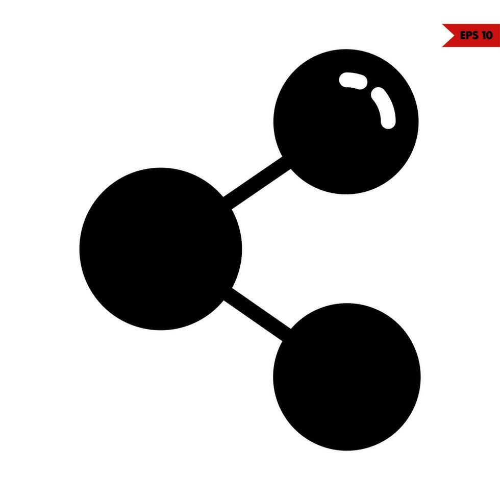 partager l'icône du glyphe vecteur