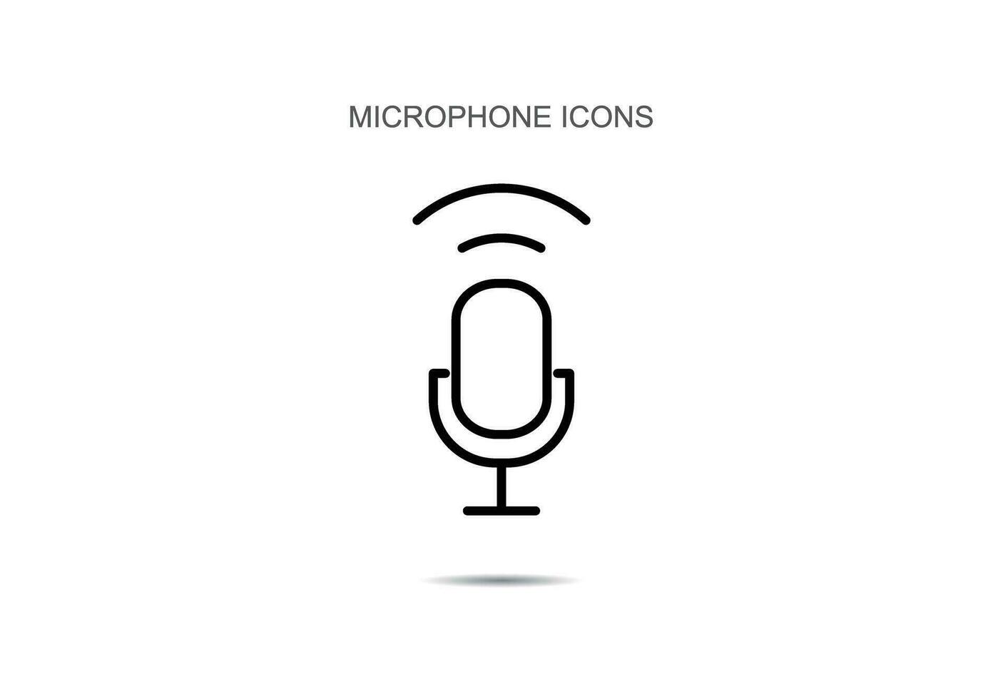 microphone icône vecteur illustration sur Contexte