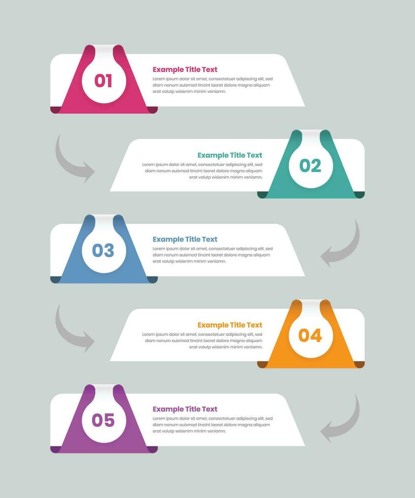 affaires stratégie et Les données présentation pas infographie modèle conception avec nombre et abstrait forme vecteur